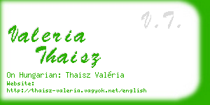valeria thaisz business card