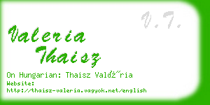 valeria thaisz business card